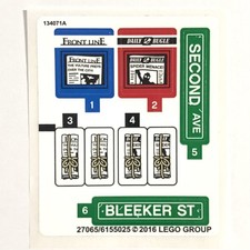 LEGO STICKER SHEET 76058 Spider-Man Ghost Rider Team-up Marvel Decals Stickers