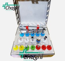 Kit rimozione impianti dentali set da 18 pezzi trefina lunga, rimozione ossa,...