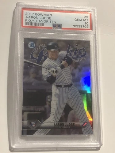 PSA 10 2017 Bowman Chrome ROY Favorites ROYF-9 Aaron Judge (RC) New York Yankees