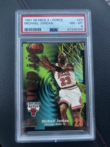 1997 Skybox Z - Force #23 Michael Jordan PSA 8 Chicago Bull HOF #23