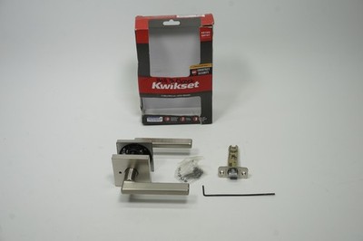 Kwikset Halifax Satin Nickel Hall And Closet Door Lever 97402-812