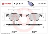 Brembo Bremsbelagsatz Scheibenbremse Prime P 24 077 FüR Volvo Ford V70 S80 V60 2