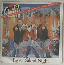 Bros - Silent Night Vinile 45 Giri Pop CBS 1988 Stampa Italiana