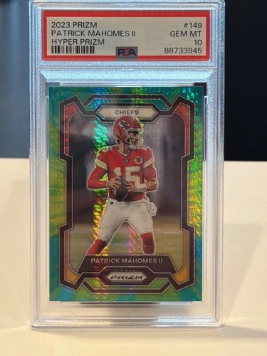 2023 Prizm Patrick Mahomes II Hyper Prizm /175 PSA 10