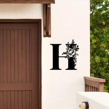 Metal Name Sign,Initial Welcome Letter Monogram Wall Decor,Wall Art Last Name...