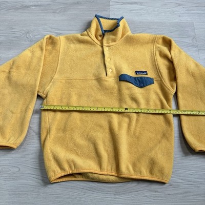 Vintage 1997 Patagonia Synchilla Snap-T Fleece Mens SZ XS Yellow