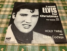 The Holly Twins With Eddie Cochran - I Want Elvis For Christmas b/w The Tende...