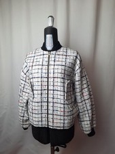 Alexandre Vauthier women rare luxury opulent tweed white checkered short jacket