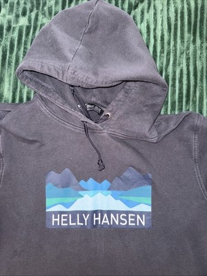 Helly Hensen Hoodie ~ Mens Nord Mountain Logo Graphic Pullover ~ MEDIUM
