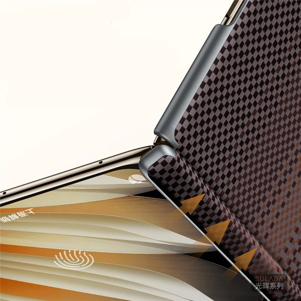 Magnetic Weaving Pattern Leather Case For OPPO Find N5 Hinge Protective Cover - Picture 4 of 18