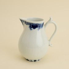 Pattern 48 by Dr Wall Period Worcester Reeded Sparrow Beak Cream Jug Georgian