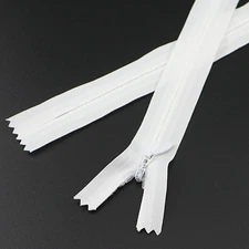 3# 10 Inch Invisible Zipper for DIY Tailor Sewing Craft 25.4 cm Closed End Wh...