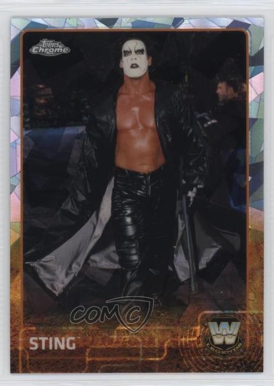 2015 Topps Chrome WWE Atomic Refractor Sting #89 00em