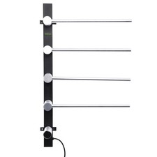 NTUD 4-Bar Towel Warmer Rack Wall Mounted Heated Towel Rack For Bathroom Wihte