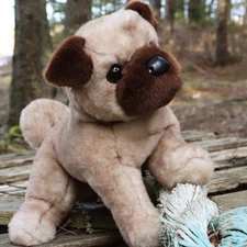 ✤ New DOUGLAS CUDDLE TOYS Stuffed Soft Plush MILO PUG DOG Puppy Animal Brown Tan