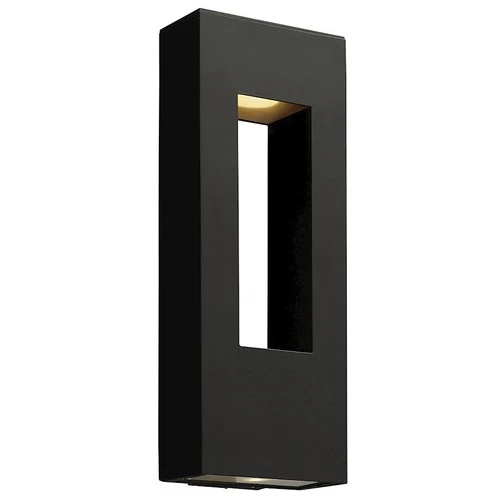 Hinkley Lighting Atlantis Outdoor 2 Light 4" Wall, Black/Etched - 1649SK-LL - Picture 1 of 1