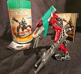 LEGO BIONICLE: Vahki Nuurakh (8614) Complete With Disk of Time, Manual