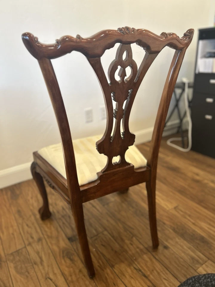 silla chippendale caoba Foto 3 de 4