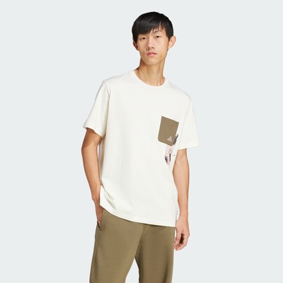 adidas men Lens Elevated Pocket Graphic Tee