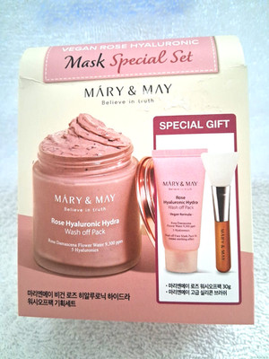 Mary&May Vegan Rose Hyaluronic Mask Special Set 125g+30g