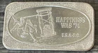 VINTAGE 1974 USSC .999 FINE SILVER ART BAR - HAPPINESS WAS ‘74