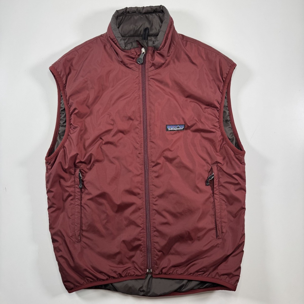 トップス 00s Patagonia puffball vest full zip Vintage PATAGONIA Puffball Full Zip Vest Unisex Small Maroon