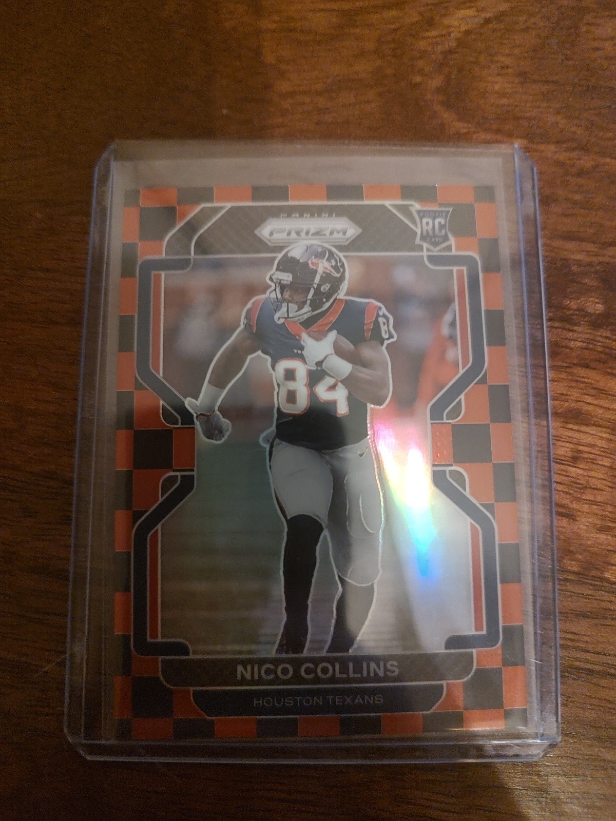 2021 Panini Prizm - Rookie Nico Collins #360 Black & Red Checker Prizm (RC)