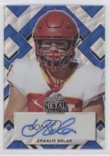 2022 Leaf Metal Draft Portrait Blue Wave 25/25 Charlie Kolar #PA-CK1 Auto 0u66