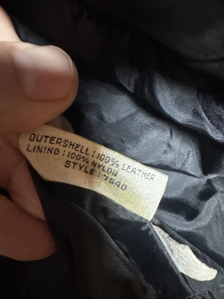 Women’s Berman’s The Leather Experts Black Genuine Leather Jacket Size 16 Korea - Image 3 of 4