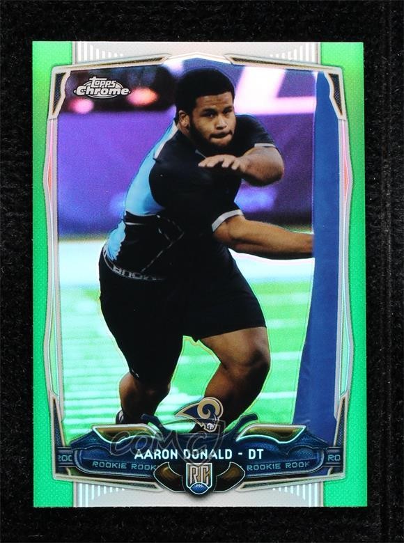 2014 Topps Chrome Green Refractor Aaron Donald #175 Rookie RC