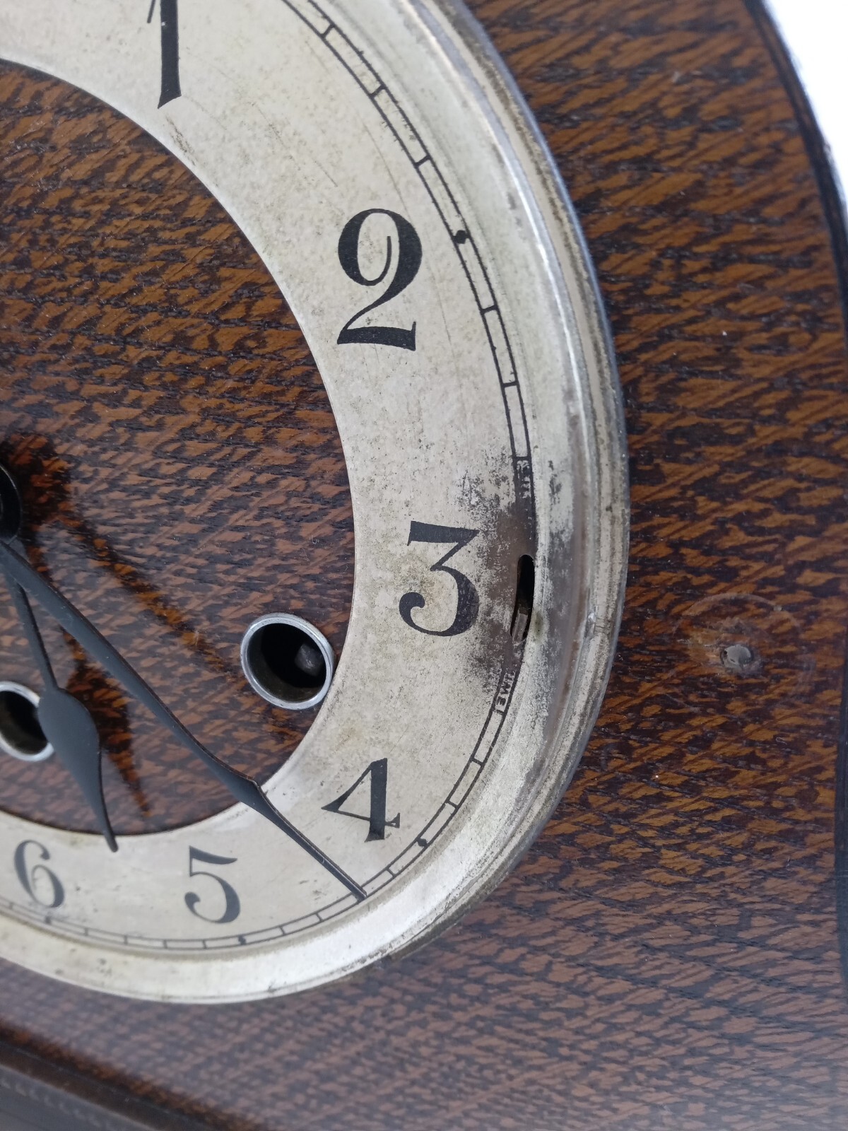 Vintage Haller Pendulum Mantel Wall Clock Working Needs Adjusting