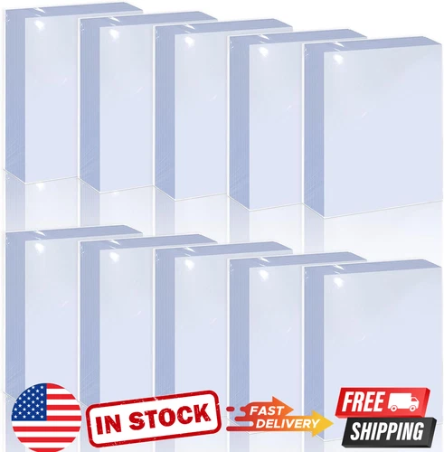 1000 Pcs Soft Card Sleeves 35pt for Trading Cards – Clear Penny Sleeves Baseball
