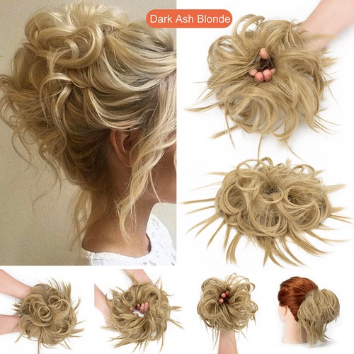 New Thick Messy Bun Hairpieces Chignon Curly Hair Extensions for Natural Looking - 第 11/24 張圖片