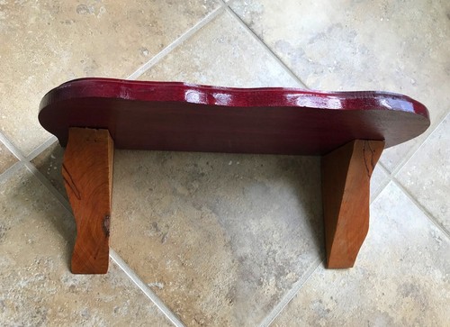 Beautiful Vintage Hand Crafted Solid Wood Shelf Farmhouse Rustic 15.25x7.25x6.5" - Picture 3 of 16