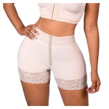 Colombian Shaper Butt Lifter Short with Zipper / Faja Short Levantacola Powernet