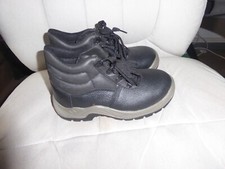 Brand New black steel toe cap Oil resistant boots size 3