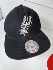 Mitchell Ness San Antonio Spurs Team Ground 2.0 Adjustable Snapback Hat Cap