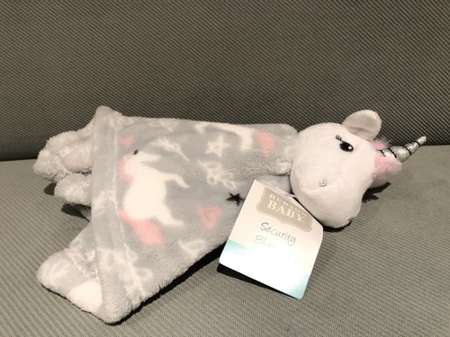 Hudson Baby EINHORN Lovey SICHERHEITSDECKE Sterne PINK Neu mit Etikett Baby MÄDCHEN Dusche Geschenk - Bild 5 von 6