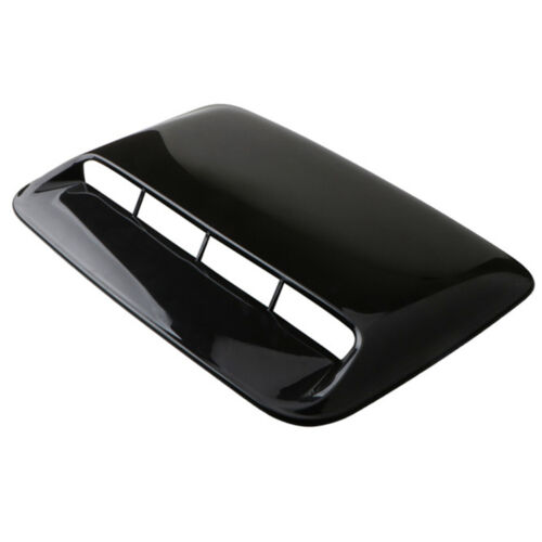 Air Flow Vent Cover Car Intake Hood Scoop Bonnet Glossy Black Decor Universal - Picture 1 of 12