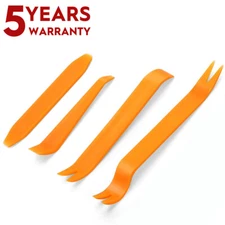 4pcs Auto Trim Removal Tool Radio Panel Dashboard Strong Removal Kit (Orange)