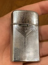 Vintage Ronson Art Deco Varaflame Windlite Lighter 1950’s Atomic Art Deco AS IS