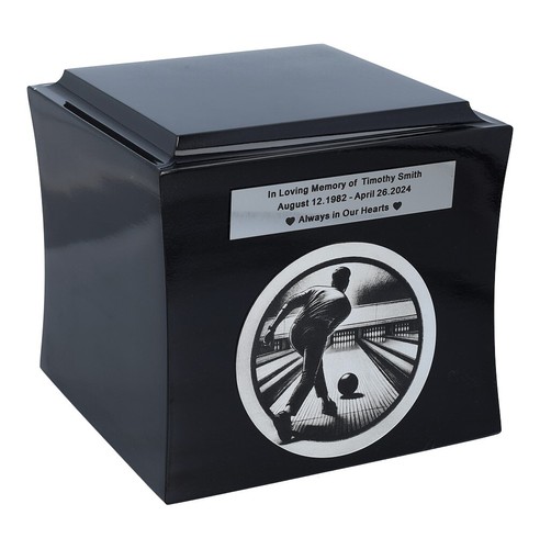 Thema bowling urn Uitvaart gepersonaliseerde urn - Imagen 9 de 10