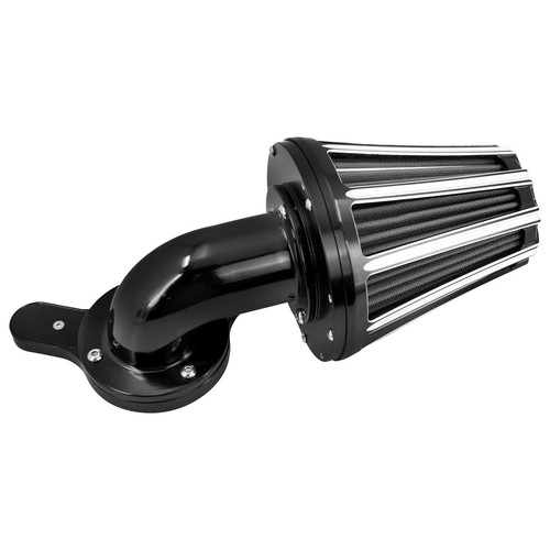 CNC Sucker Air Filter Cleaner Gray Intake For Harley Road Street Glide 2008-2016 - Picture 6 of 15