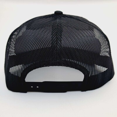 Cowboy Cartel Flat Bill Trucker Mesh Snapback Cap HatBlack  display picture 2