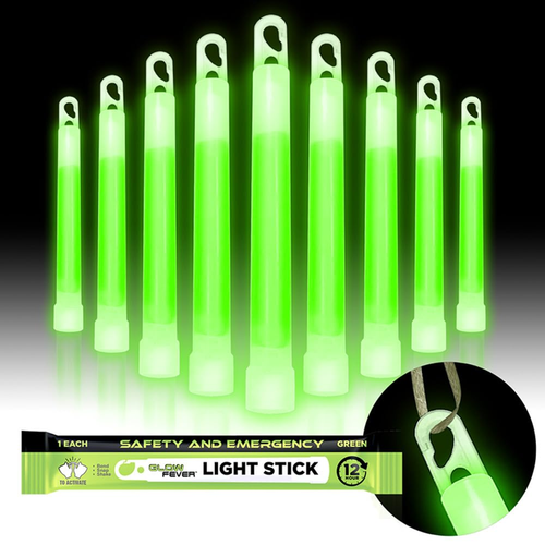 Emergency Safety Military Grade Glow Sticks, 10Pcs, 6'' Ultra Bright Glow Sticks - Picture 7 of 12