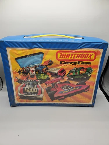 Vintage Matchbox Blue Carry Case 1976 Holds 24 Matchbox No Cars Or Crates.
