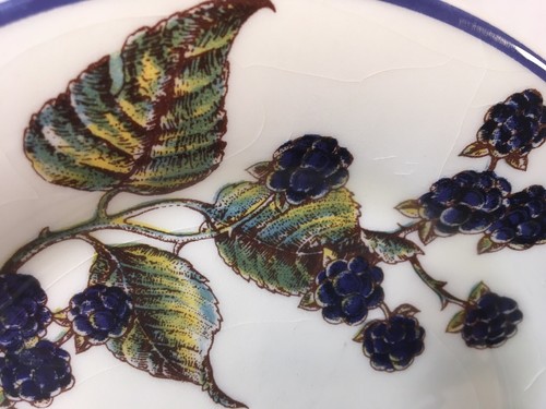 PIER 1 MACINTOSH SALAD PLATES 7 7/8” made in Italy lot of 2 - READ DESCRIPTION - - Picture 5 of 12