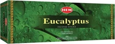 HEM Eucalyptus For Cleansing Incense Sticks - Pack of 6 (20 sticks each)