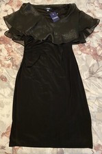 Women’s Chaps Boat Neck Black Dress Size 6