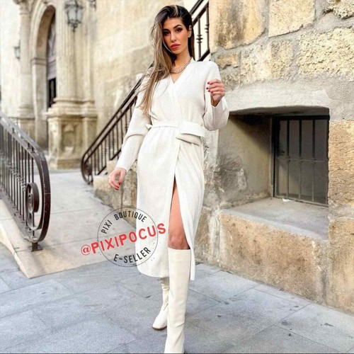 ZARA NEW RIBBED KNIT COAT / LONG 
